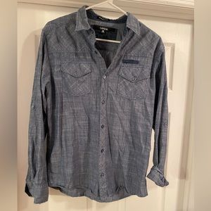 Medium Long Sleeve Carbon Button-up